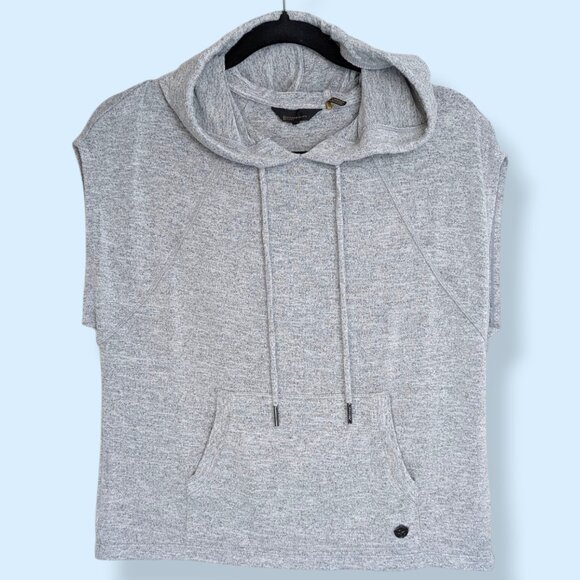 Donna Karan Active Grey Sleeveless Hoodie - Picture 4 of 9